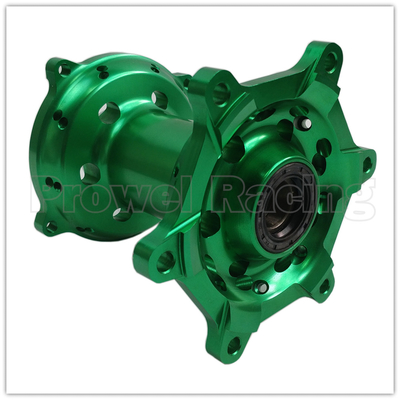 交換/修理 モーターサイクルのCNCグリーン前後輪ハブセット KX250 06-08 19-20 KX250F KX450F 06-18