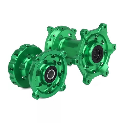 交換/修理 モーターサイクルのCNCグリーン前後輪ハブセット KX250 06-08 19-20 KX250F KX450F 06-18
