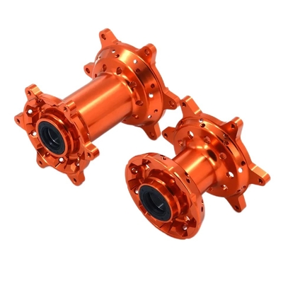 精密CNC加工 オレンジMX 前後輪ハブセット KTM 125-530 2003-2017