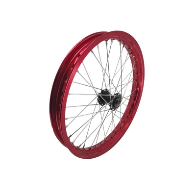 16 インチ レッド モーターサイクルのホイール 輪輪とホイールセット アルミ合金