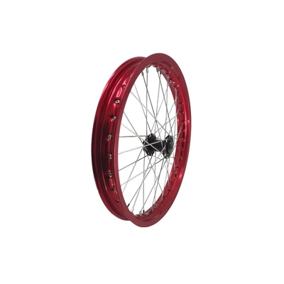 16 インチ レッド モーターサイクルのホイール 輪輪とホイールセット アルミ合金