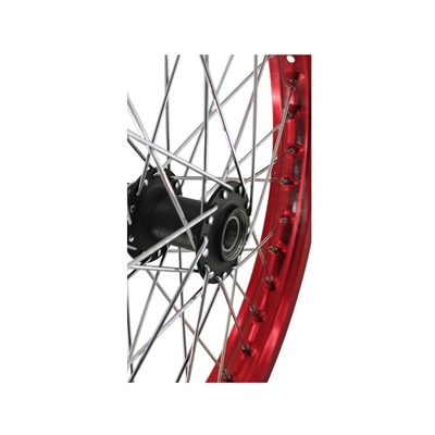 16 インチ レッド モーターサイクルのホイール 輪輪とホイールセット アルミ合金