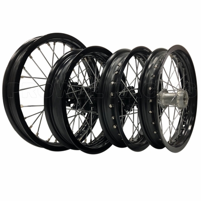 ブラック・リム 1.60x14' パットバイク用のオートバイの合金輪 アルミ6161-T6素材