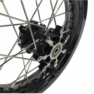 ブラック・リム 1.60x14' パットバイク用のオートバイの合金輪 アルミ6161-T6素材